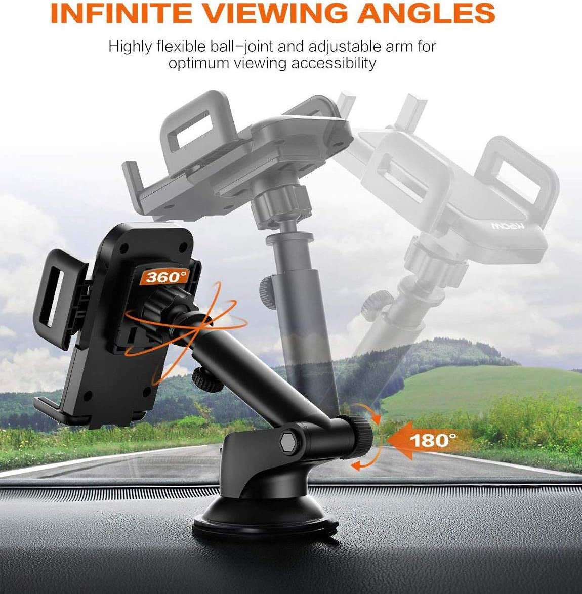 360 Base Para Poner Sujetar El Telefono En Carro Soporte Celular Movil GPS Coche