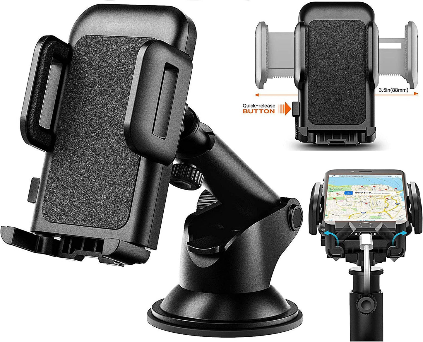 360 Base Para Poner Sujetar El Telefono En Carro Soporte Celular Movil GPS Coche