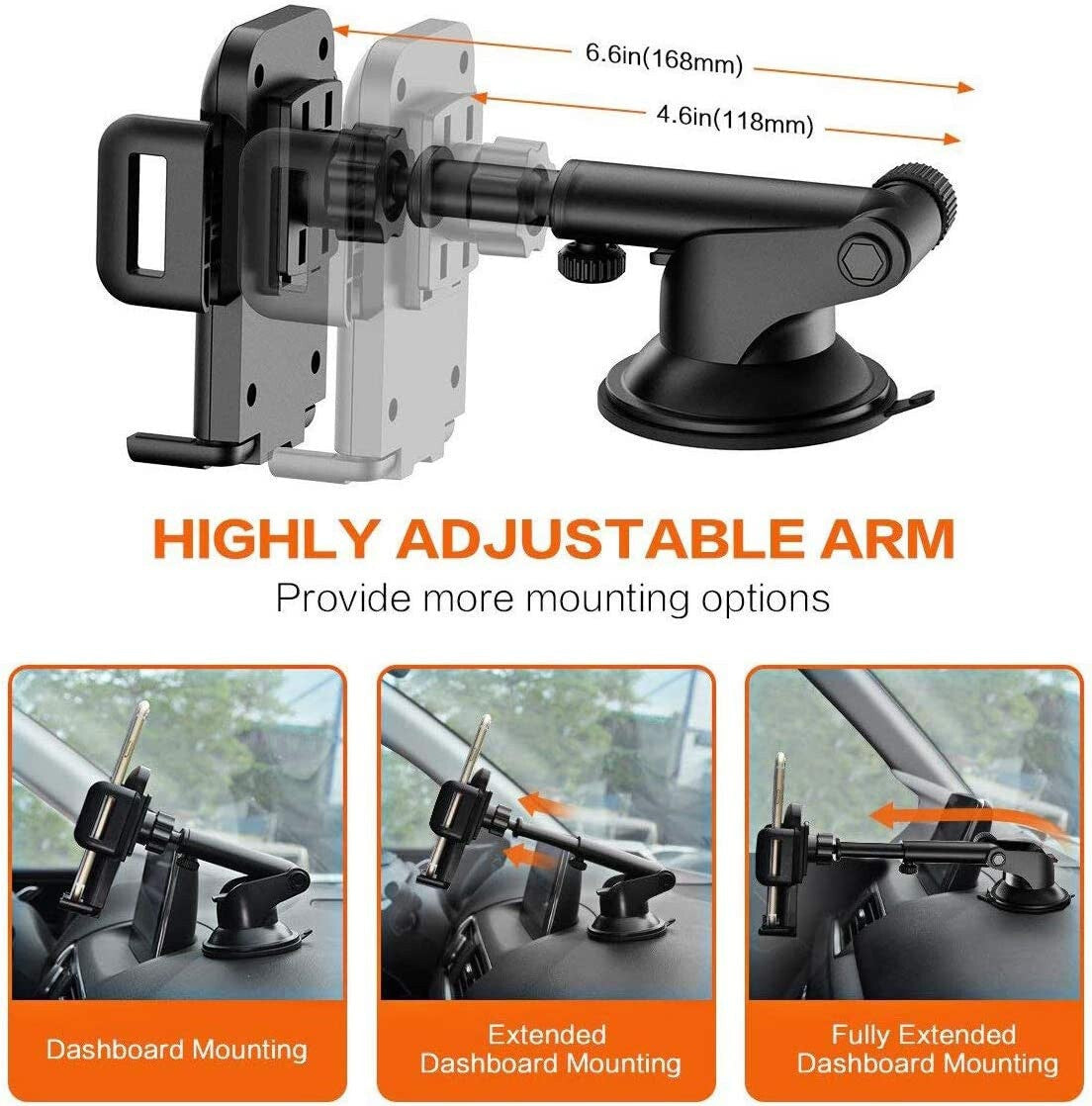 360 Base Para Poner Sujetar El Telefono En Carro Soporte Celular Movil GPS Coche